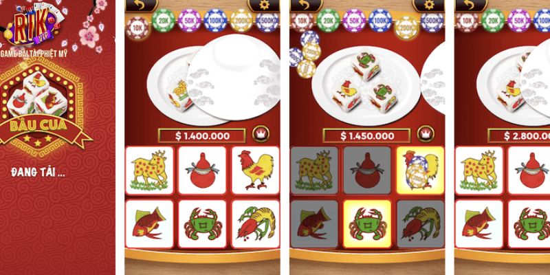 Hai phiên bản có trong game bầu cua